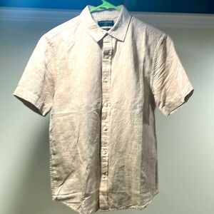 Mens Banana Republic Short Sleeve Slim Fit Button Down
